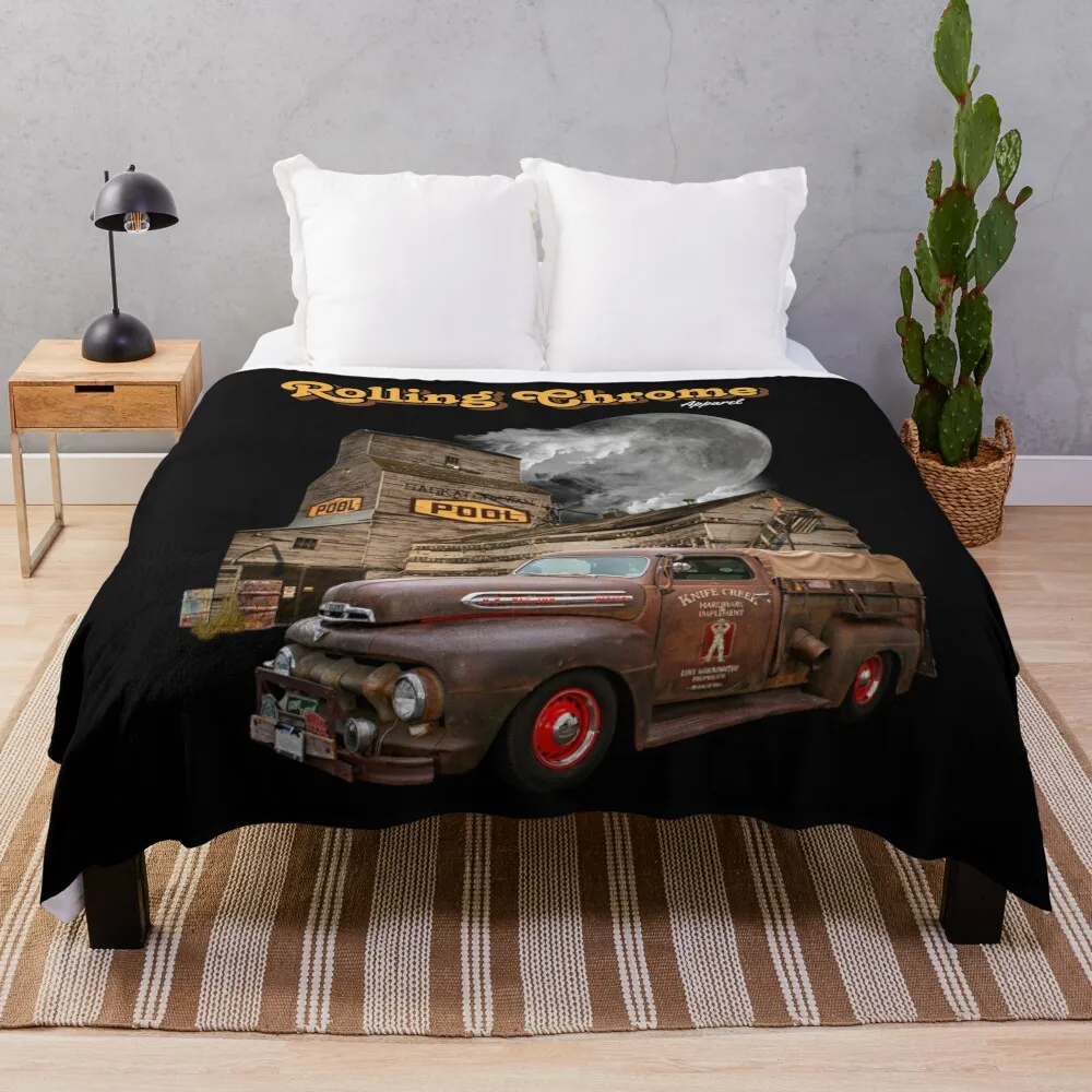 Saskatchewan Wheat Pool Truck Throw Blanket Custom Thin Blankets