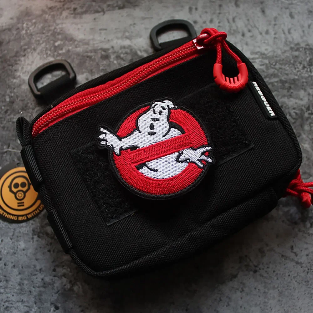 Ghost Busters Embroidered Patches on Cloth Hook&Loop Patch Horror Movie Morale Badge Ghostbuster Emblem Tactical Bag Accessories