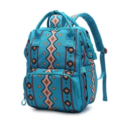 Retro boho aztecka torba mama w stylu etnicznym, torba na pieluchy, torba na ramię, wielofunkcyjna dziecko torba