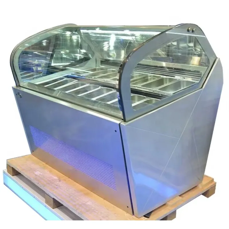 

Commercial Popsicle Ice Cream Display Cabinet / Hard Ice Cream showcase