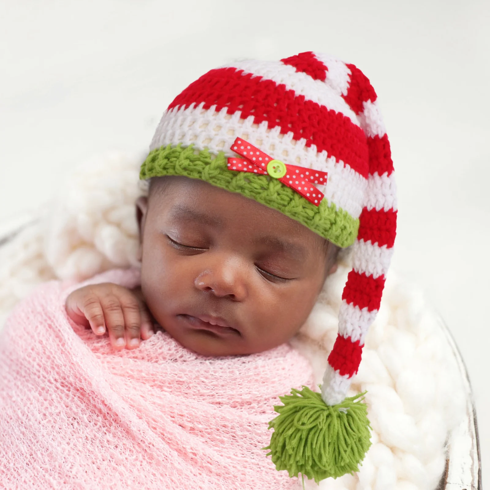 Christmas Baby Photography Props Costume for Kids Crochet Hat Babies Photoshoot