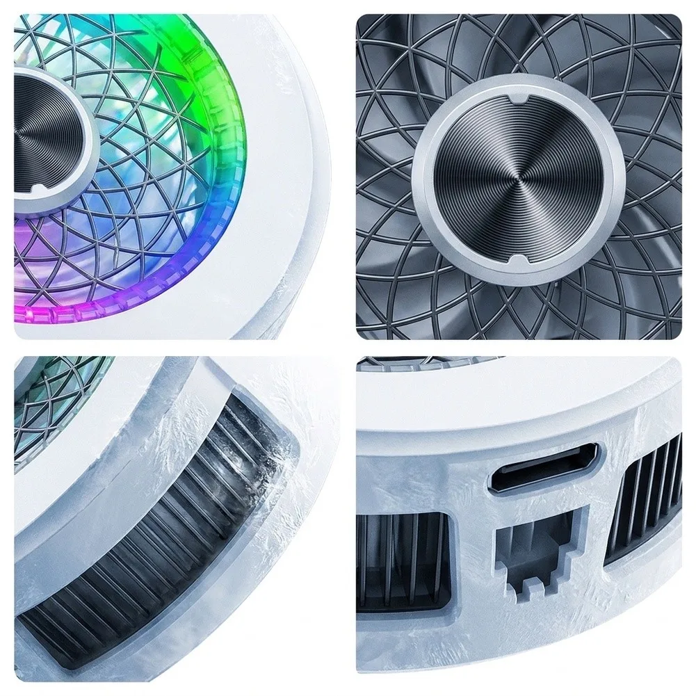 30W AI-Enhanced Magnetic Phone Cooler With Digital Fan Speed Display And Efficient Semiconductor Heat Transfer