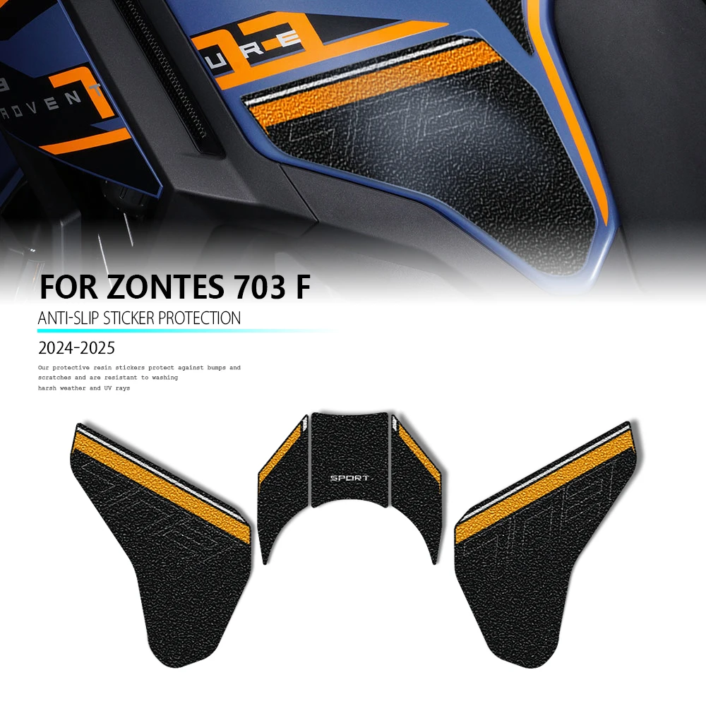 

For Zontes 703F 2025 703 F Adventure Motorcycle Anti Slip Fuel Oil Tank Pad Side Knee Grip Decal Protector Sticker Pad