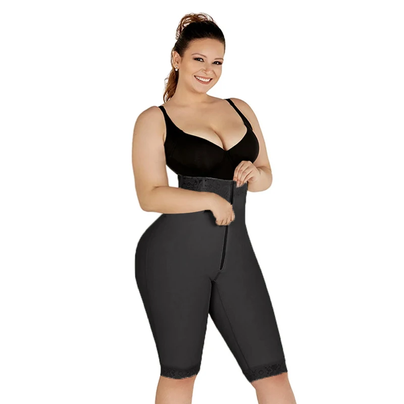 High Waist Butt Lifting Shorts Knee Short Double Compression Lift Buttoks Bbl Faja Shapewear Women Push Up Tummy Control