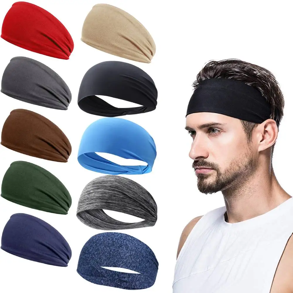 

Sports Headband Running Fitness Sweatband Quick-Dry Elastic Absorbent Men Women Cycling Jog Tennis Yoga Gym Hair Bandage