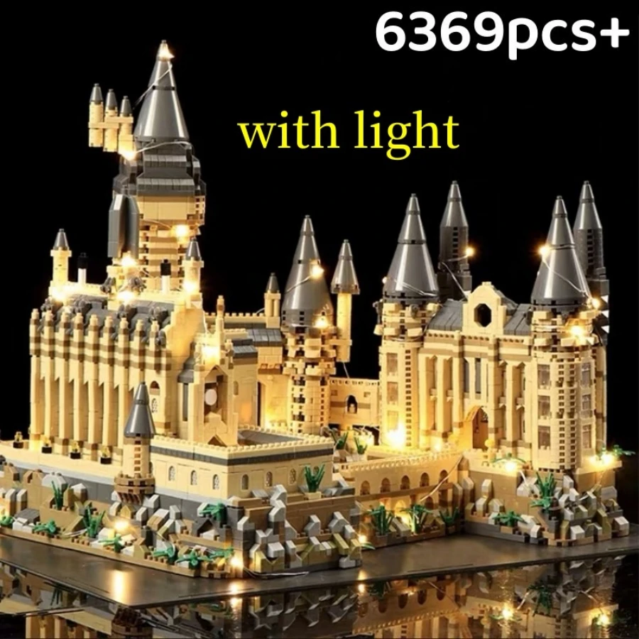 City Creative Medieval Magic Castle Series Micro Bricks School Architecture Palace Model Building Blocks Gifts Kid Assembly Toys