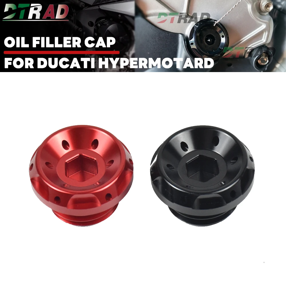 

M20*2.5 CNC Aluminum Oil Filler Cap For DUCATI Hypermotard 698 Mono 950/SP 939 821 SP 796 Hyperstrada Fuel Oil Plug Screws Cover