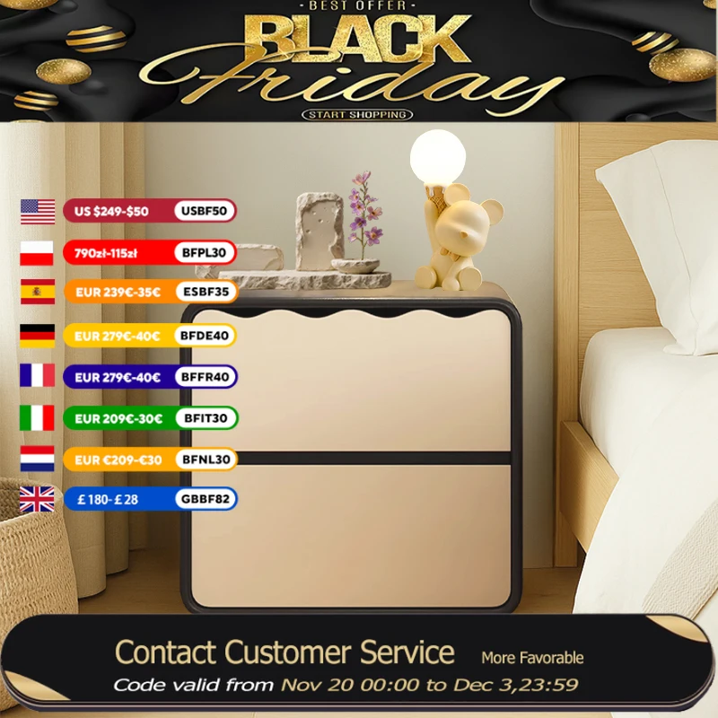 Princess Organizer Nightstands Drawer Bedroom Living Room Bedside Table Salon Space Saving Mesitas De Noche Furniture Home