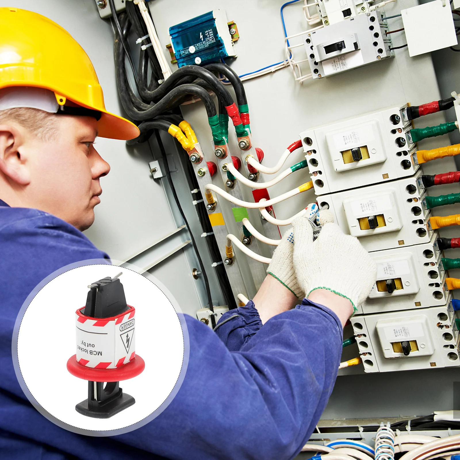 

Breaker Safety Buckle Pin For Circuit Breaker Durable Electrical Safety Accessory Small Locking Tool