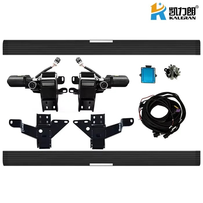 Electric Side Step Bars, Automatic Power Running Boards with Ambient LED for BYD Tang EV SUV, Direct Bolt-On Aluminum Alloy, Mat