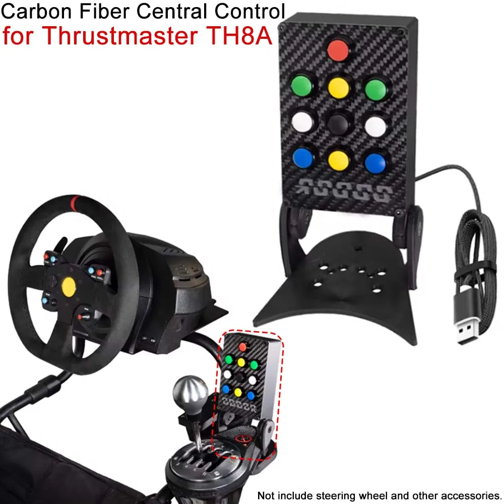 Carbon Fiber Central Control for Thrustmaster TH8A Gear Shifter Central Control Panel Modified Racing Gaming Accessories