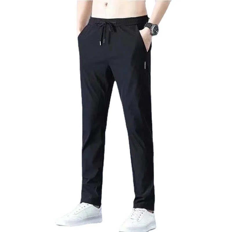 Plones de seda de hielo para hombre, novedad de verano, estilo no magnético, transpirables, sueltos, deportivos para jóve...