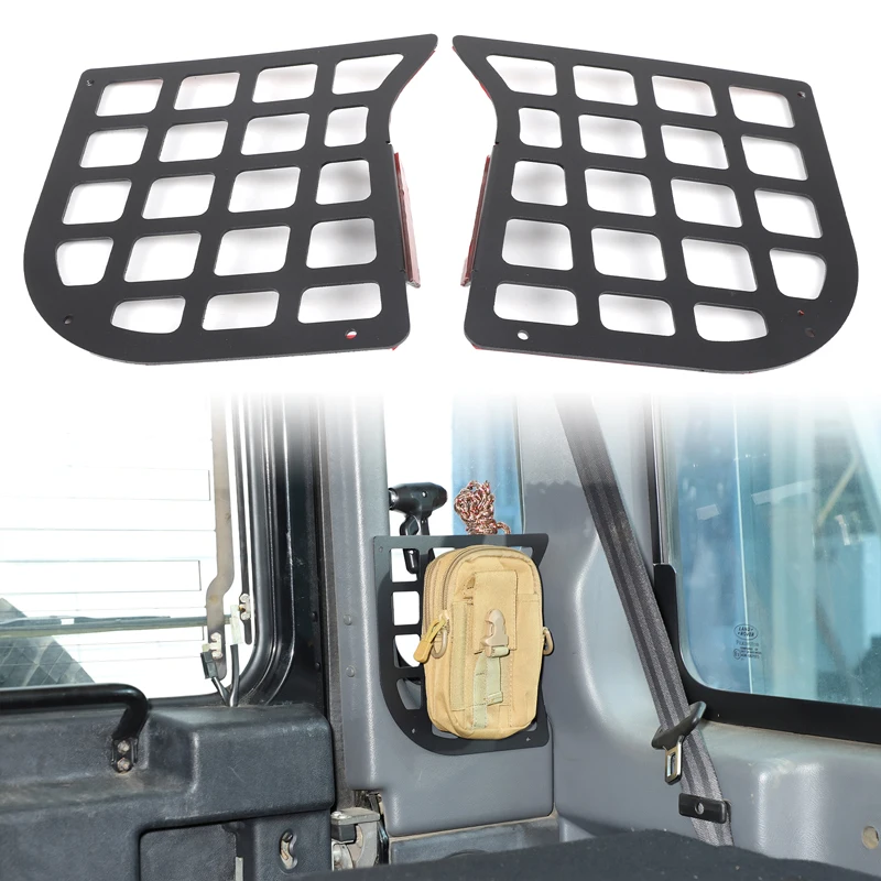 

Rear Trunk Window Side Storage Shelf Organizers For Land Rover Defender 90 110 130 2004-2018 Car Accessories