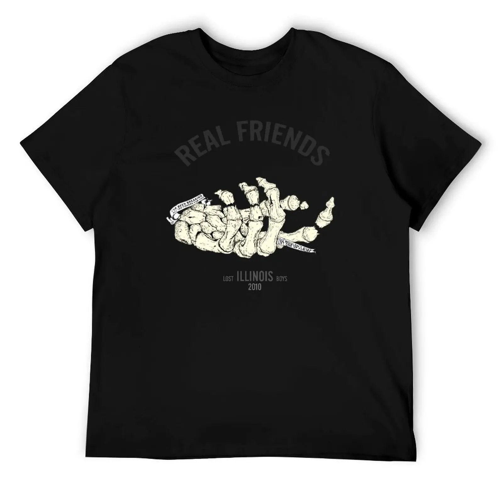 real friends illustration(1) T-Shirt printed t shirts for man anime t shirts for man man t shirts cotton T-Shirt