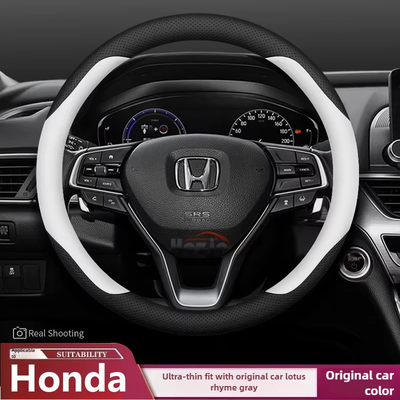 

Кожаный чехол на руль автомобиля для Honda CRV HRV Passport Civic Accord City Fit Pilot 2022 2023 2024 2025 2026, аксессуары