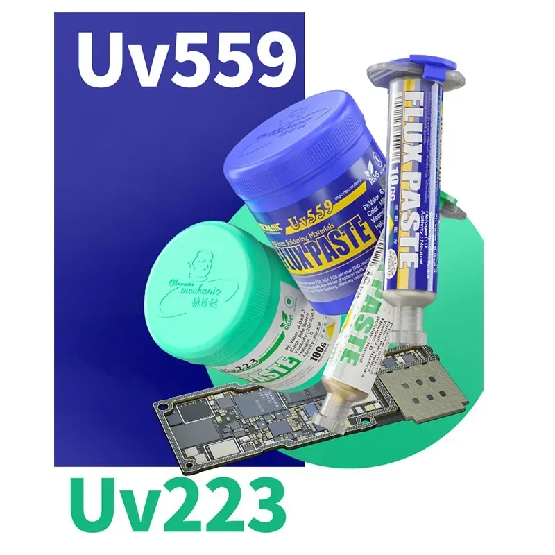 10CC MECHANIC UV223 UV559 Lead-Free Solder Paste BGA PCB SMD Flux NO-Clean Soldering Grease Welding Fluxes Repair Tools