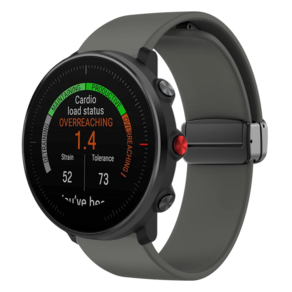 22mm Silicone Strap Wristband For Polar Vantage M M2 Smart Watch Band For Polar Grit X Pro Straps Magnetic Buckle Sport Bracelet