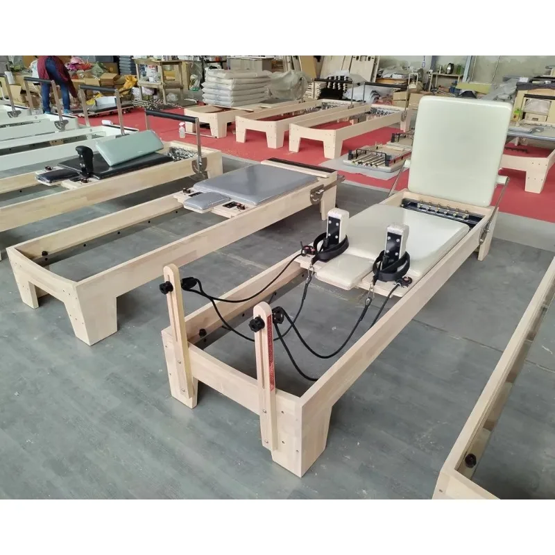 Yoga Training Pilates Reformers  Equipment Oak Wood Pilates Bed  Reformer Pilates Machines