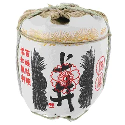 Japanese Sake Barrel Decoration Foam Model Whiskey Models Style Decorative Barrels Mini