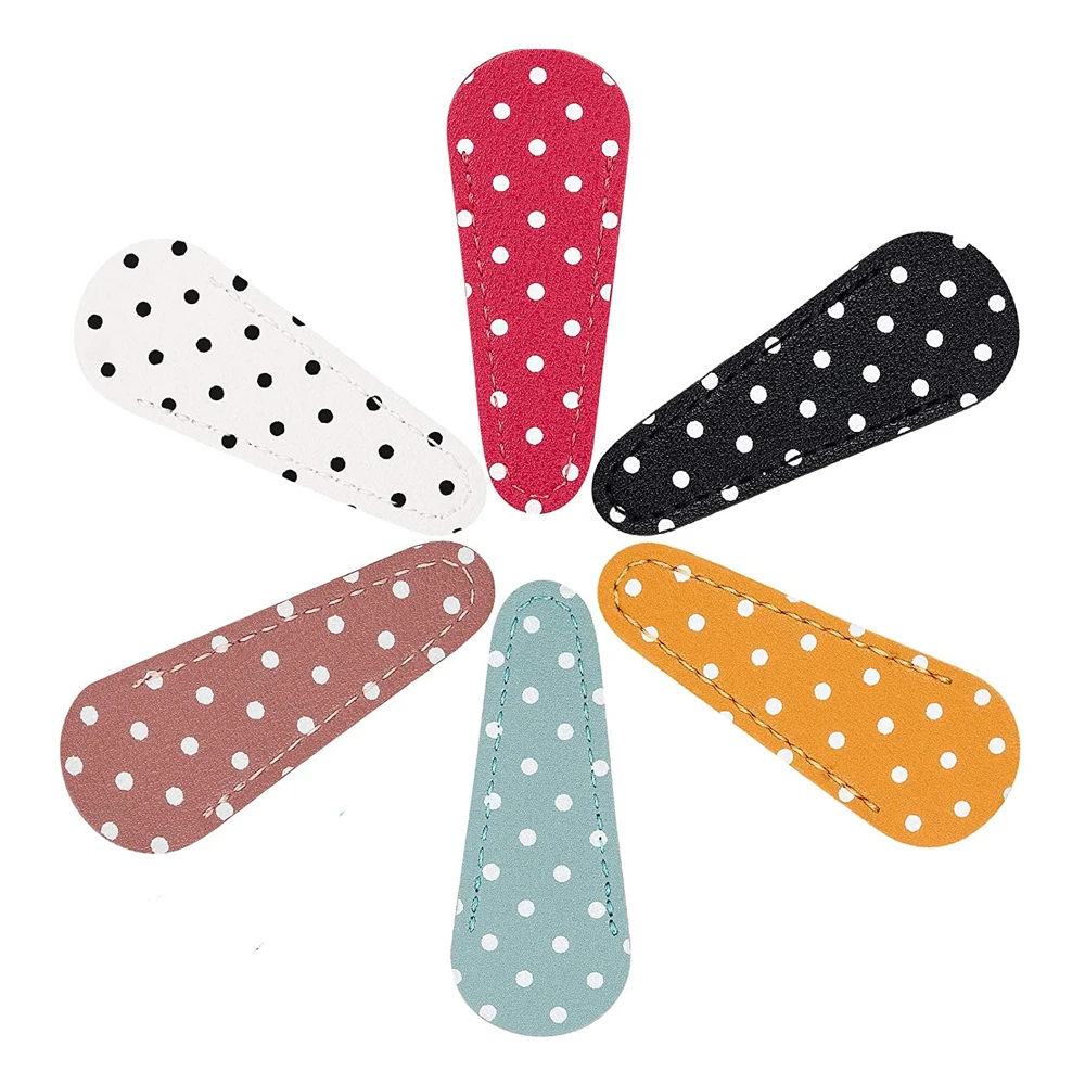 

1PC Embroidery Scissors Sheath Dot Scissors Protective Cover Scissors Leather Sheath for Scissors Protection Sewing Accessories