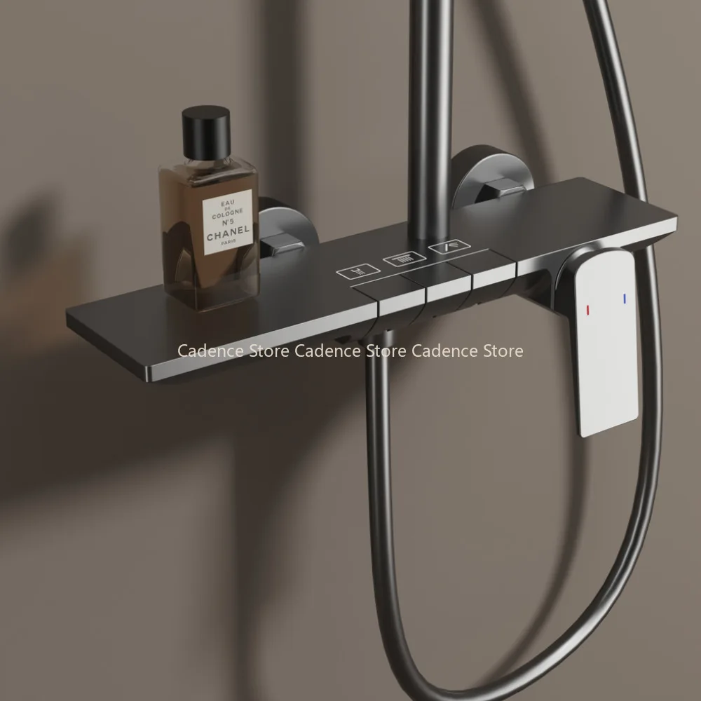 نظام مجموعة صنبور دش الحمام مجموعة 3-way دش الأمطار مجموعة دش خلاط رافعة مع اليد