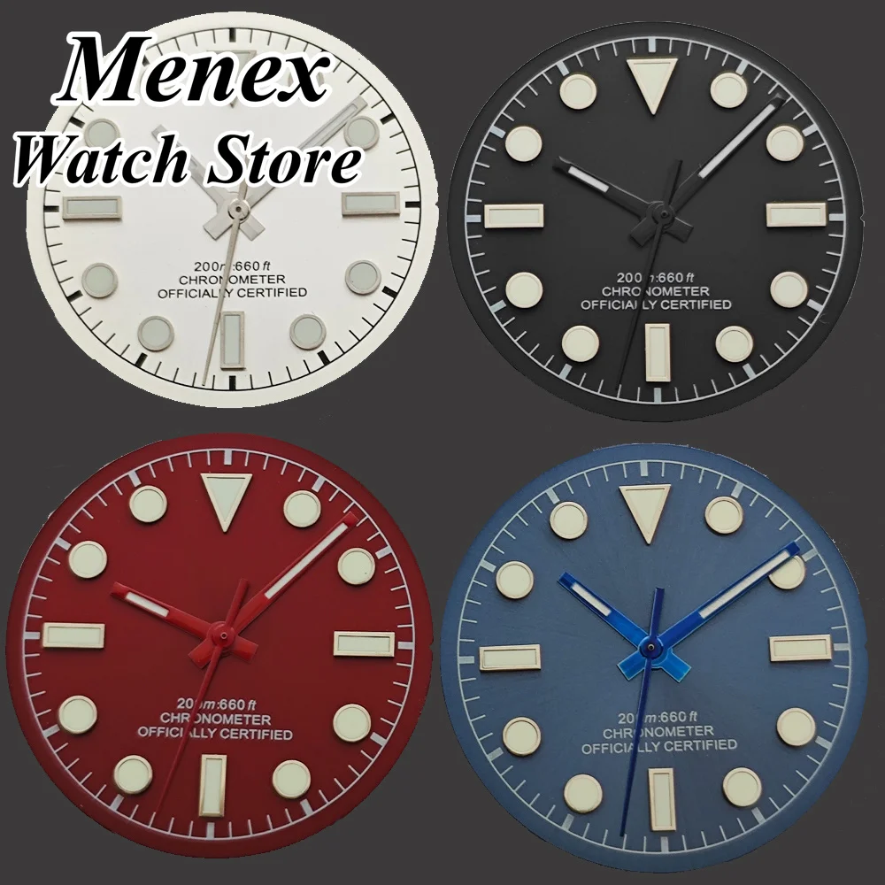 DIY Watch Mod 28.5mm Dial Hands Set Fit NH34 NH35 ETA2824‑2 2836 Miyota82 DG Movement Replacement Watch Parts Dial & Hands