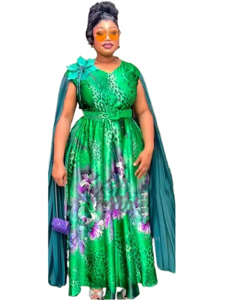 

Elegant African Dresses for Women 2025 New Africa Clothing Plus Size Turkey Wedding Party Long Dress Dashiki Ankara Sequin Robe