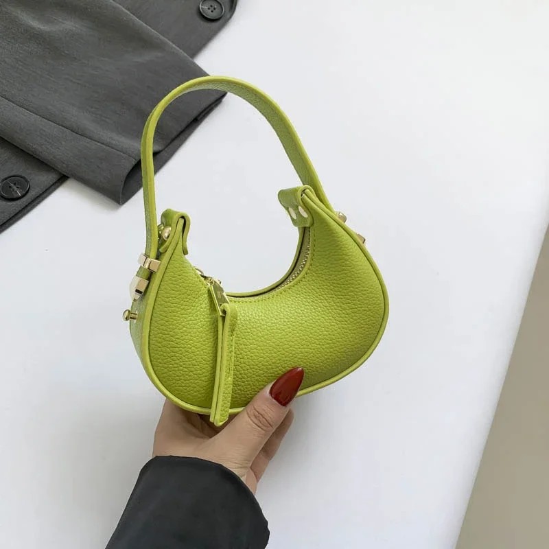 Hot Selling Versatile Elegant Top-Handle Bags Women 2024 New Popular Fashion Simple Cute Zipper Buckle Women\'s Handbag