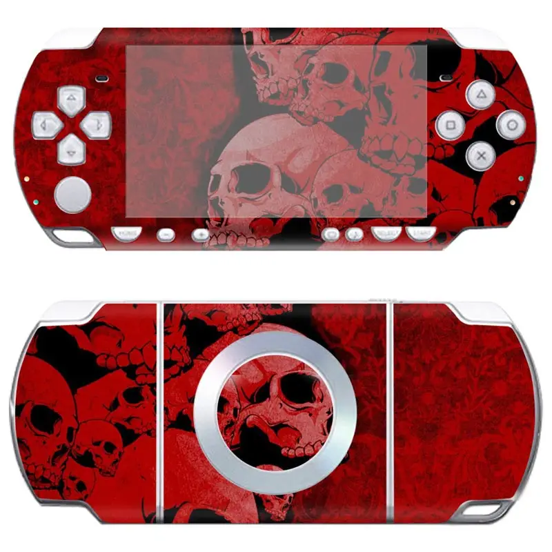 جلود واقية ل PSP 2000 وحدة تحكم تحكم الشارات غطاء الفينيل التفاف الجلد ملصقا