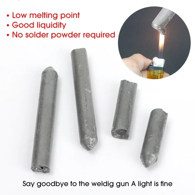 36/3PCS Easy Melt Low Temperature Welding Rod Stainless Steel Copper Iron Solder Rod for Soldering Aluminum Repairing Hole Agent