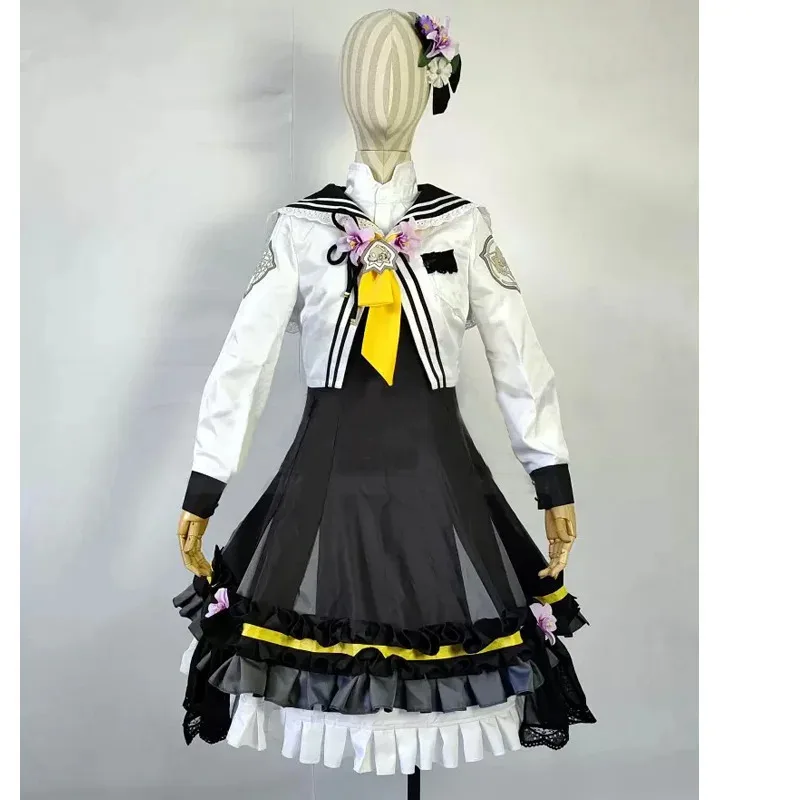 

Игровой архив Shirasu Azusa, платье, парик, обувь для косплея, костюм, ботинки, одежда