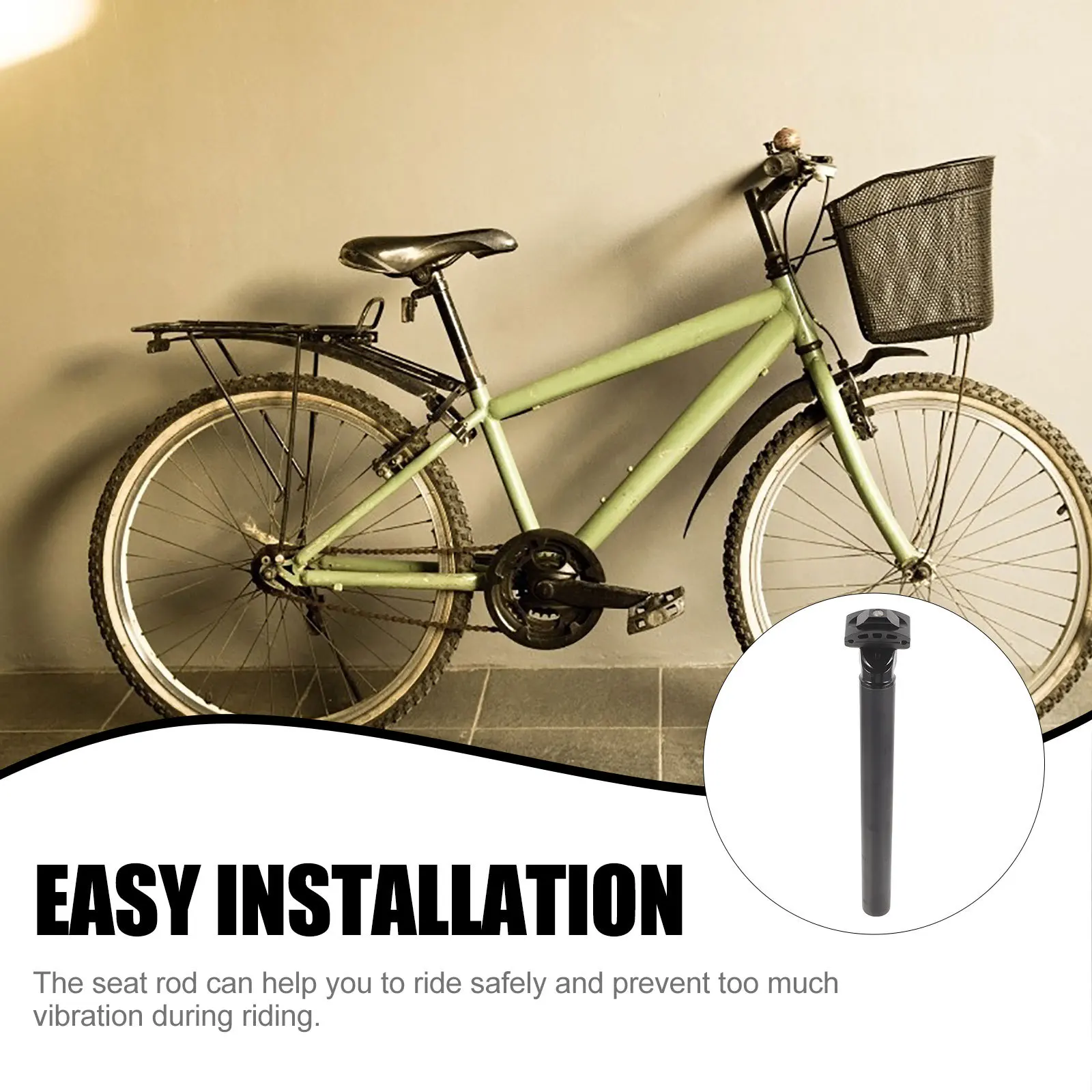 Bike Seat Post Aluminium Alloy Durable Easy Install Stable Vibration Prevention Comfortable Bicycle Accessories