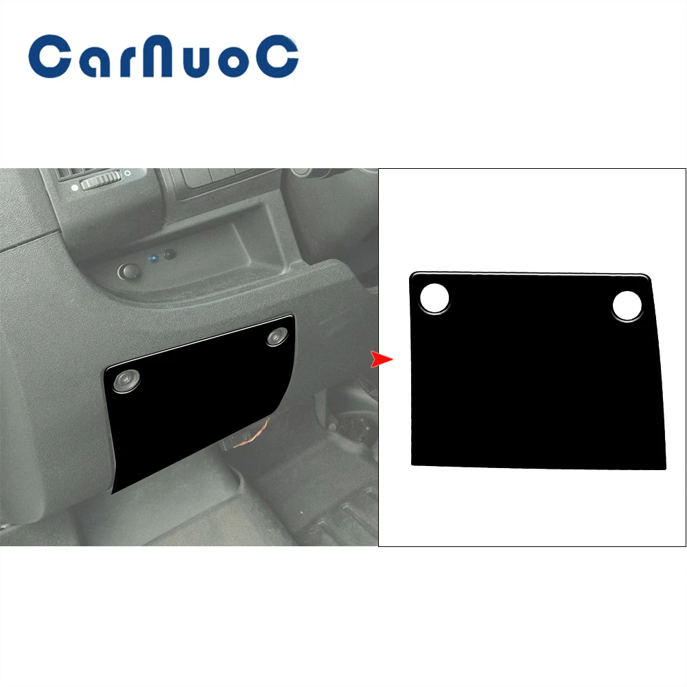 Car Piano Black Stickers Interior Accessories For Dodge Ram Promaster 2014-2021 Driver Side Storage Panel Decorative Cover Trim