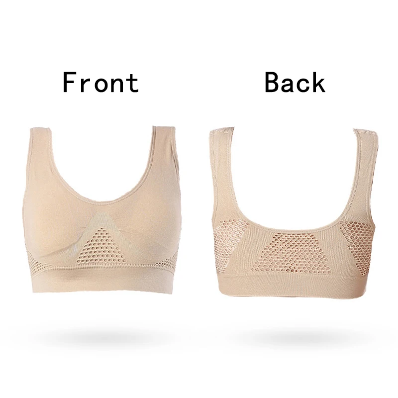 Sports Underwear Shockproof Elastic Fitness Bra Comfortable Breathable Seamless Anti-Slip Pure Color Brassiere Large Size 6XL