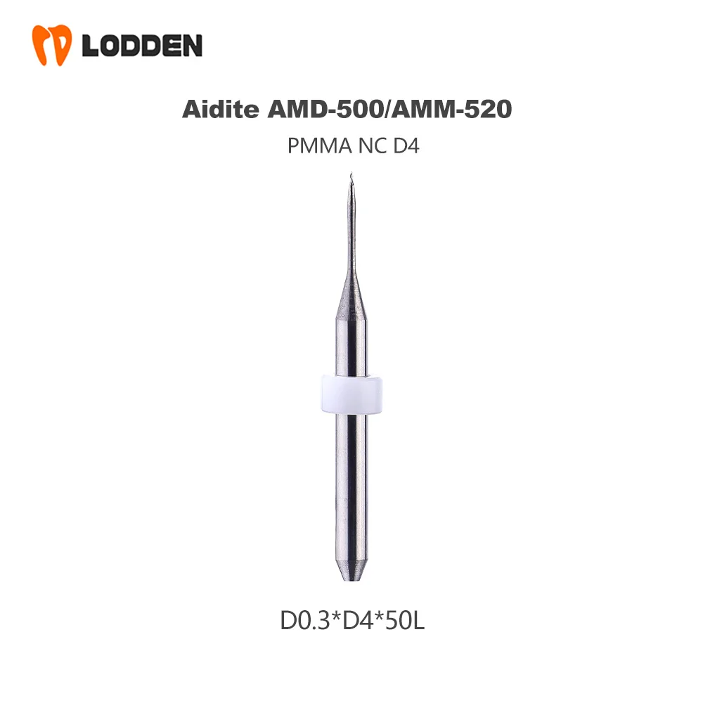 Aidite AMD-500 AMM-520 أزيز طحن الأسنان تيار مستمر طلاء الماس قاطعة المطحنة قطر الحفر 2.0/1.0/0.6/0.3 مللي متر ل PMMA زركونيا