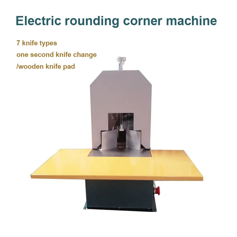 

Automatic Fillet Paper Cutter Machine Applicable To Documents/Passbooks/Tags/Books Electric Round Corner Machine 220V