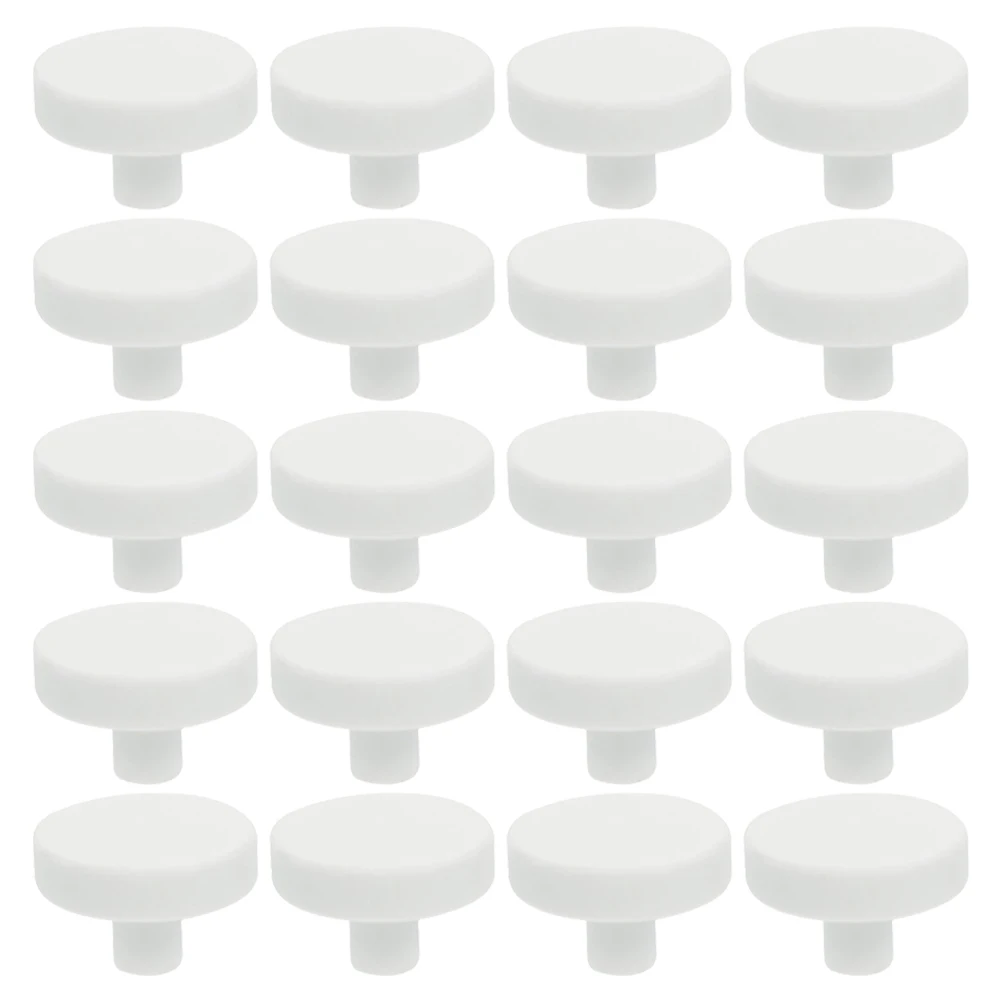 20Pcs Aquarium FishTank Coral Pedestal Propagation Holder Decorations Glue Reproduction Base Accessories White Aquarium Ceramics