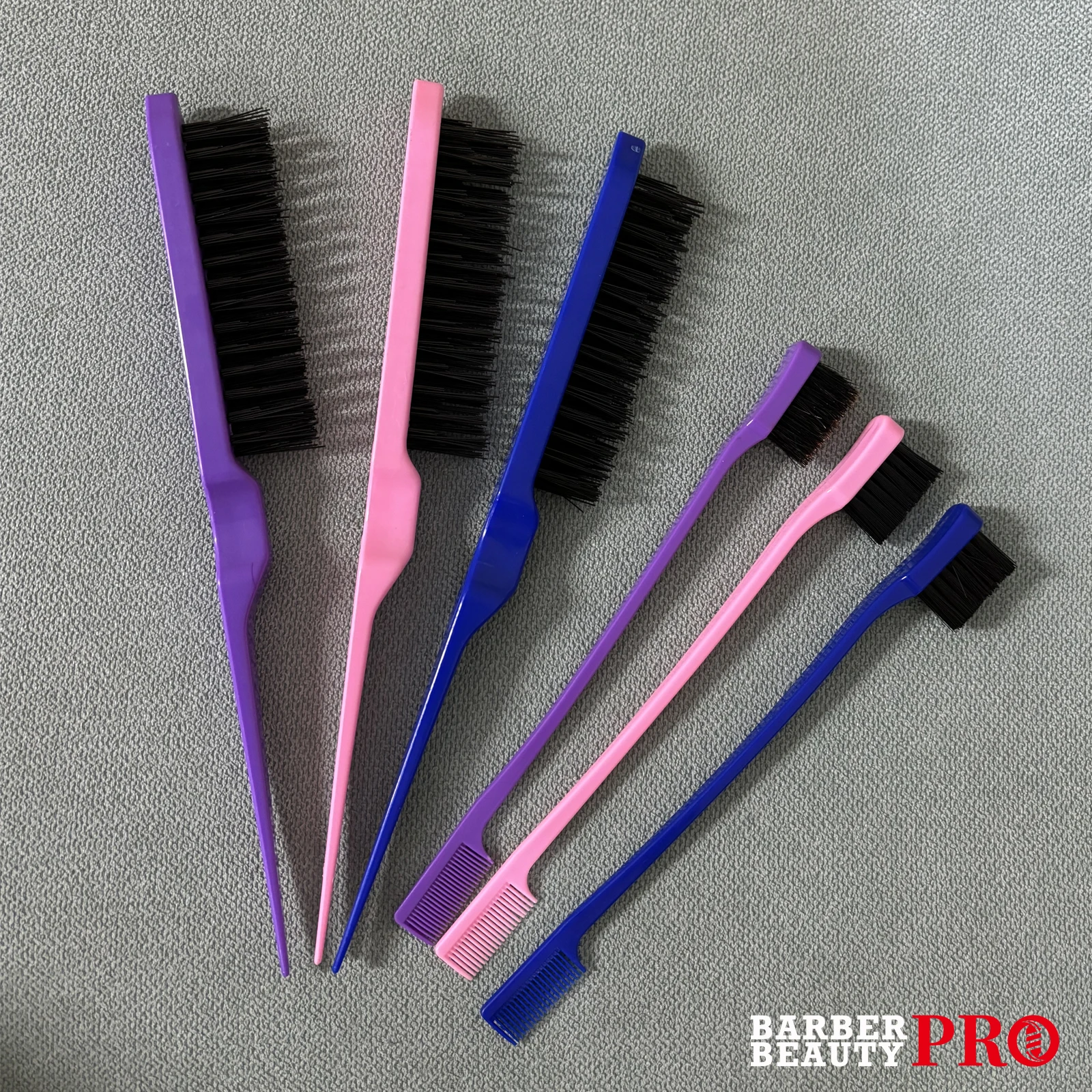 

2/3pcs Set Hair Teasing Brush Hair Comb Eyebrow Brush Comb Double-sided Edge Control Bursh Back Brush Comb hair styling tool