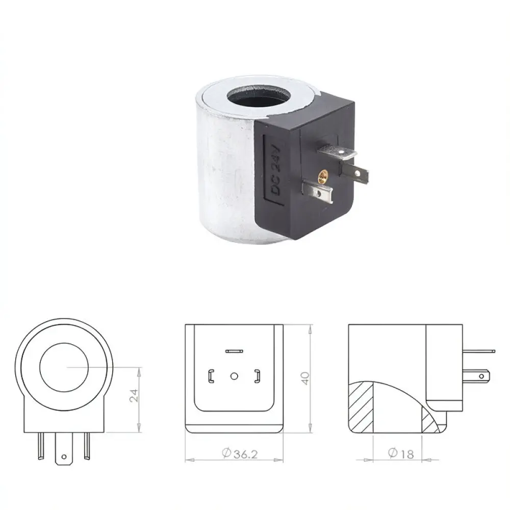 Engineering Machinery Solenoid Valve Coil For Yuchai For Lonking Hydraulic System Stable Control Replacement Component