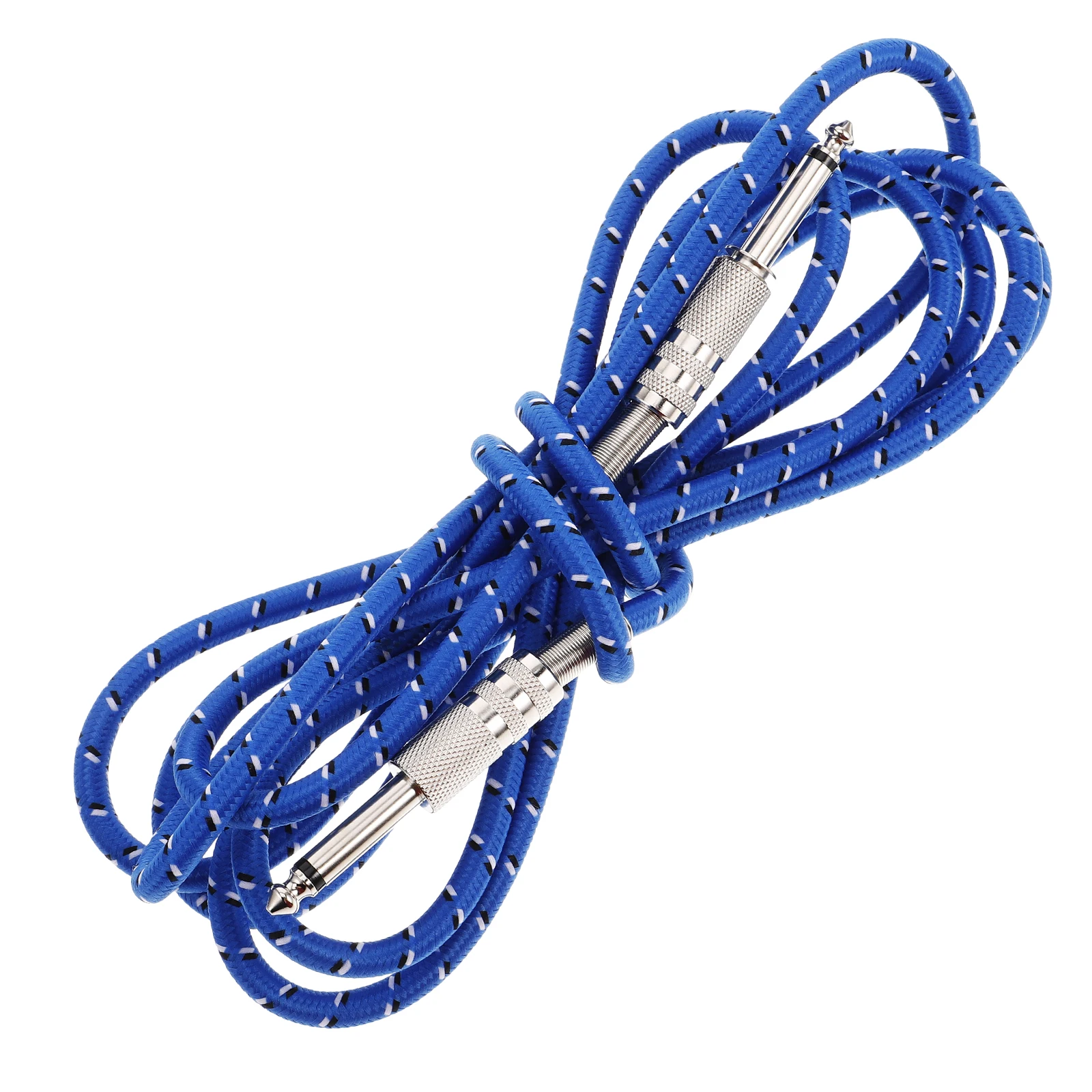 

Blue Fiber Shielded Guitar Audio Cable 6.35 1 4 Inch Pure Sound Stable Instrument Amp Cable Guitar Cables