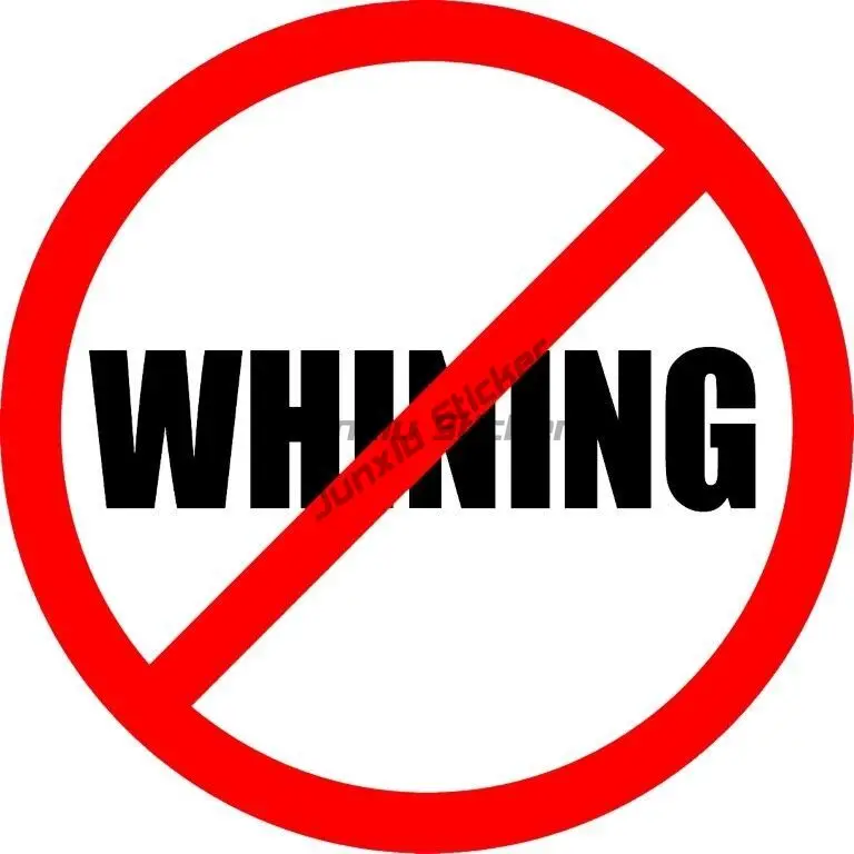 

No Whining Decal Helmet Window Toolbox Stickers-CHOPPER BOBBER HOT ROD TOOLS Waterproof Vinyl