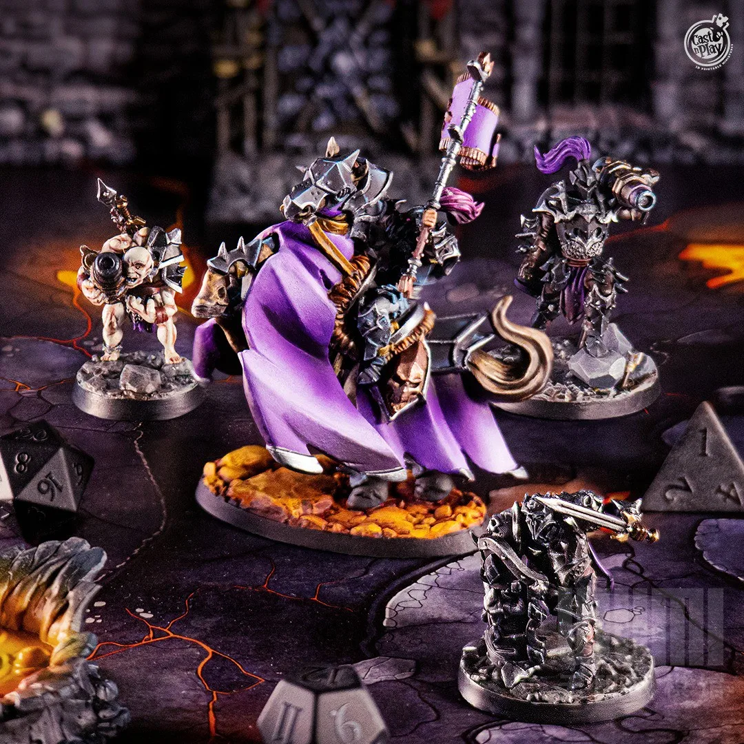 【 Slave of Darkness 】 Chaos Warriors Cavalry God Selected Lord Medieval War Pieces Table Game Model