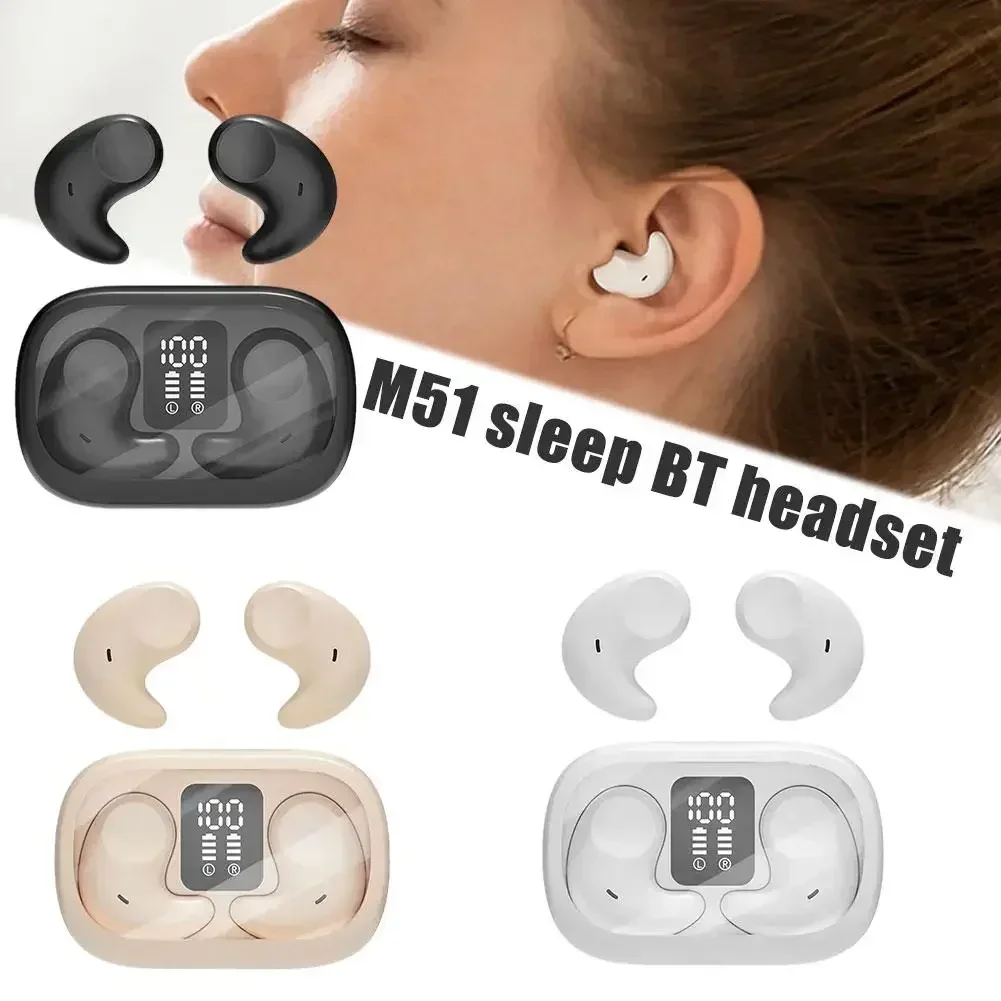 Auriculares inalámbricos M51 con cancelación de ruido oculta, audífonos TWS inalámbricos con Bluetooth 5,3, estéreo, originales