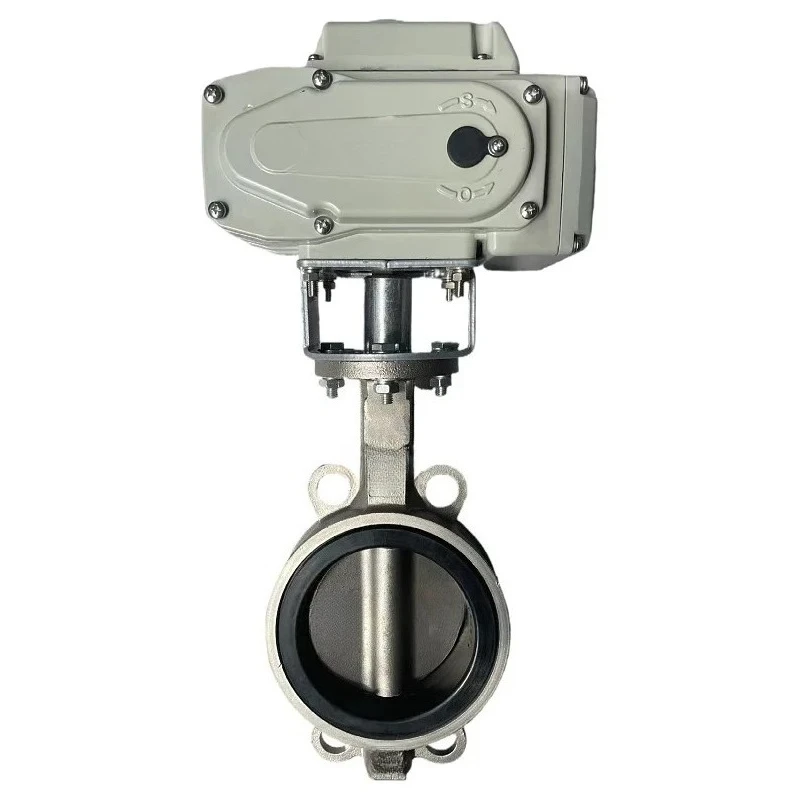 D971X-16P Electric Soft Seal Clip Butterfly Valve Stainless Steel Adjustment