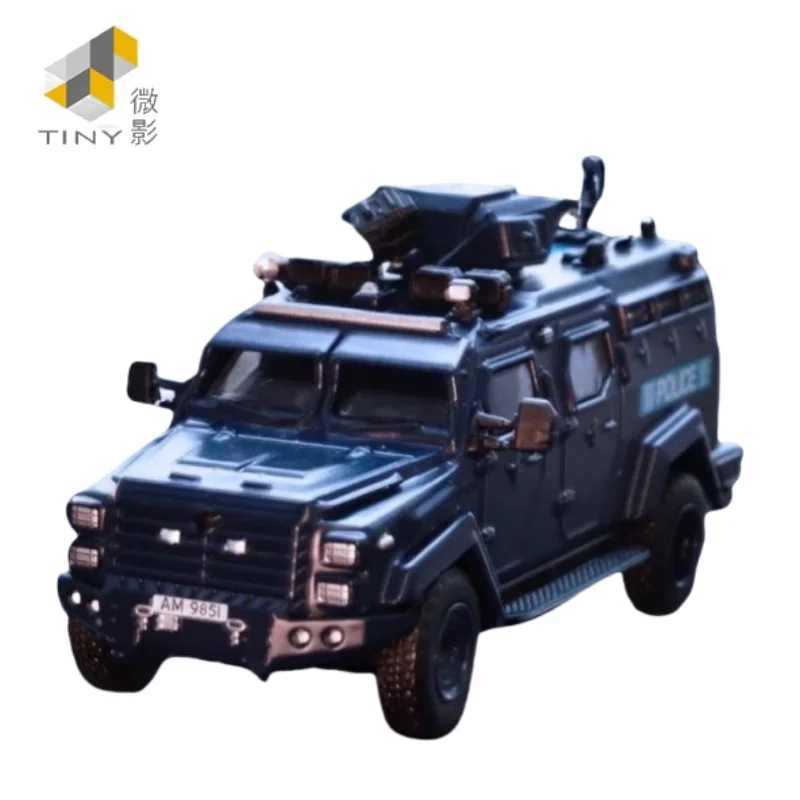 1:72 Hong Kong police armored car AM9851 alloy model, children's collection of decorative toys, holiday gifts for children.