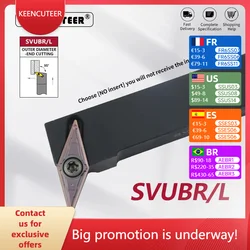 SVUBR1212 SVUBR1616 SVUBR2020 SVUBR2525 utensile per tornitura esterna SVUBR SVUBL barra di taglio supporto per tornio CNC