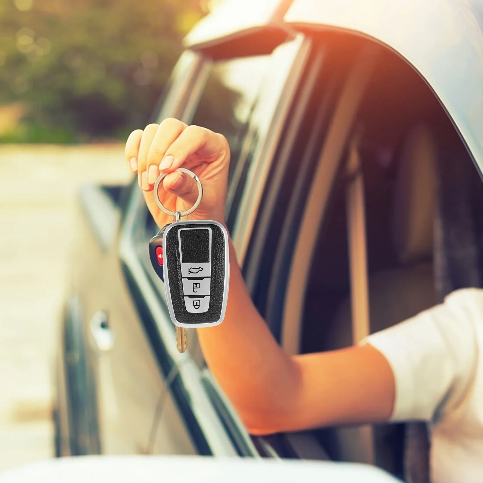 

Car Cover TPU Protective Case Automotive Keys Fob Holder Scratch Proof Durable Lightweight Portable Key Chain Accessory Car Key