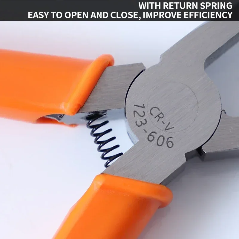 ZEXEF 4/6/8/10 مللي متر كماشة القطع البلاستيكية العروة فلوش 90 درجة الفك مزدوجة الحواف Cela أداة تلميح القراص Sprue المكشكش نتوءات اليد تجعيد #5