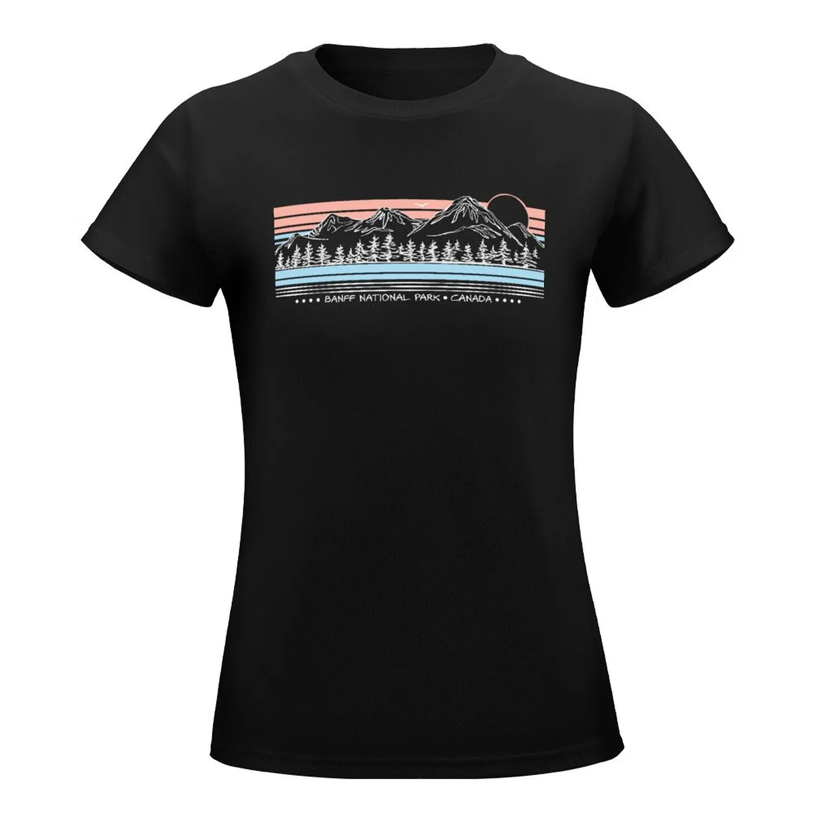 Banff National Park - Canada T-Shirt animal prinfor tops Aesthetic clothing blacks fashion woman blouse 2024