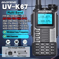 Baofeng Walkie Talkie UV-K67 Air Band Long Range Wireless Copy Frequency High Capacity Transceiver NOAA Type-C Two Way Ham Radio